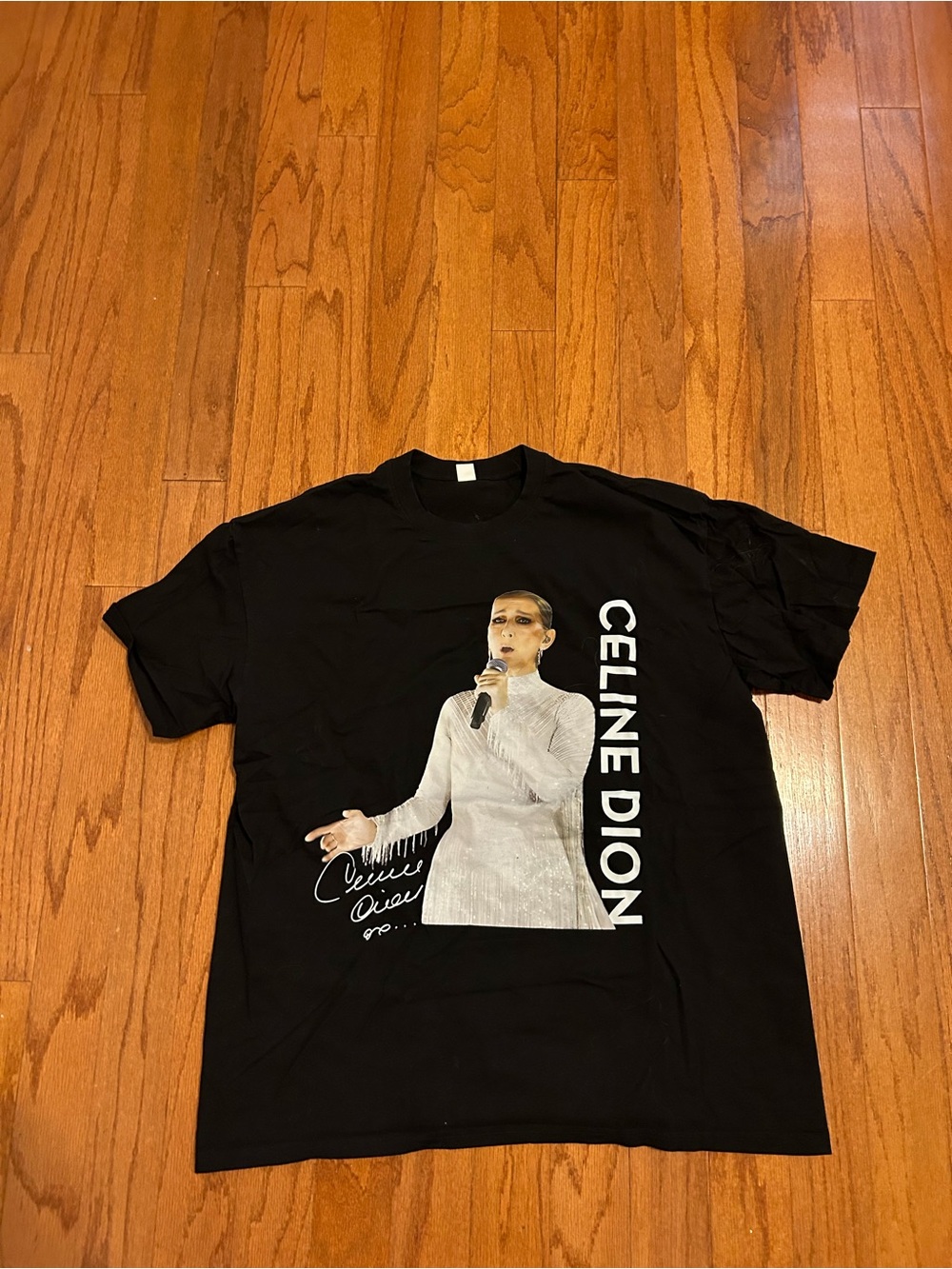 Celine Dion Black Concert Graphic T-Shirt Size XXL Music Fan Tee - Picture 4 of 5